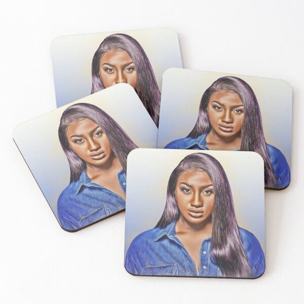 Item preview, Vibrant portrait of Aya Nakamura - Add a touch of French glamour to your decor designed and sold by Vanchys.