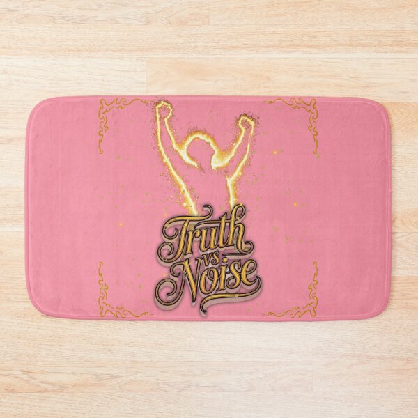 Item preview, Truth vs Noise Spiritual Alignment Design – Gold & Black Law of Attraction Typography designed and sold by gyrate.
