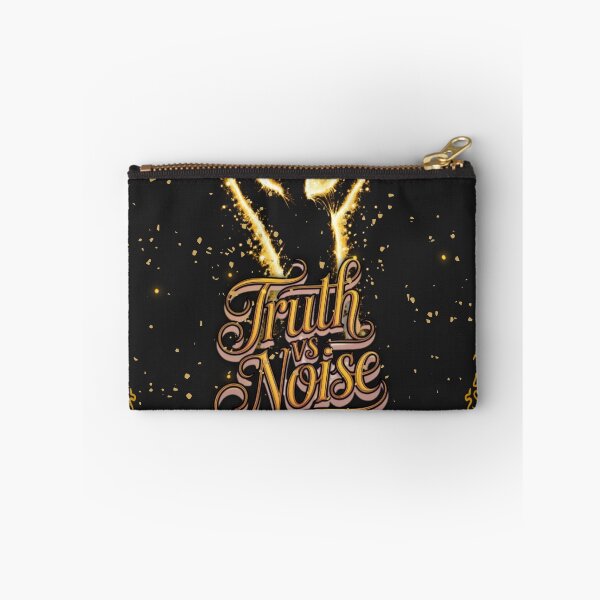 Item preview, Truth vs Noise Spiritual Alignment Design – Gold & Black Law of Attraction Typography designed and sold by gyrate.