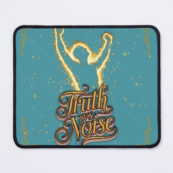 Item preview, Truth vs Noise Spiritual Alignment Design – Gold & Black Law of Attraction Typography designed and sold by gyrate.