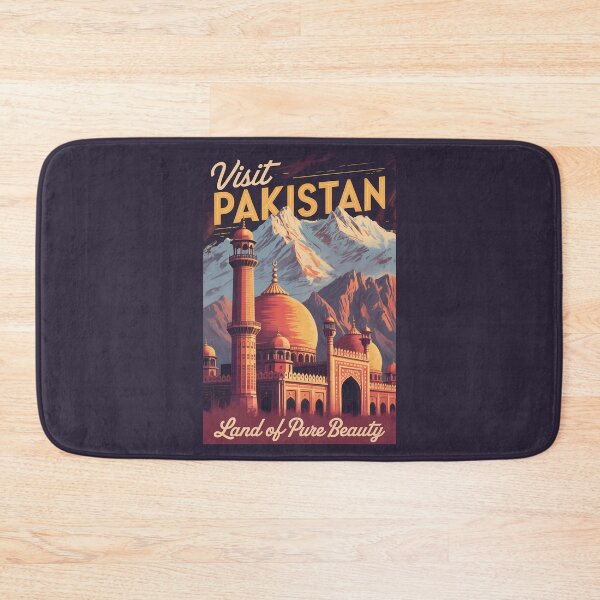 Item preview, Pakistan Mountains Illustration Travel Art Vintage designed and sold by KrisSidDesigns.