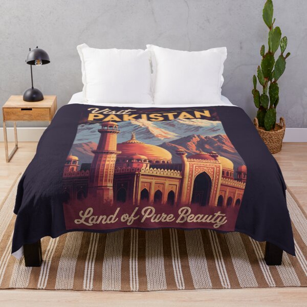 Item preview, Pakistan Mountains Illustration Travel Art Vintage designed and sold by KrisSidDesigns.