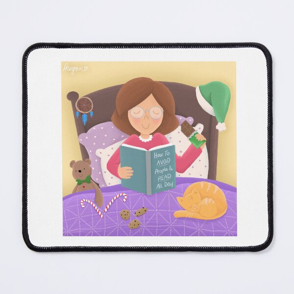 Item preview, Jolabokaflod Reading in Bed designed and sold by Megan Makes Art VT.