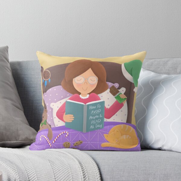 Item preview, Jolabokaflod Reading in Bed designed and sold by Megan Makes Art VT.