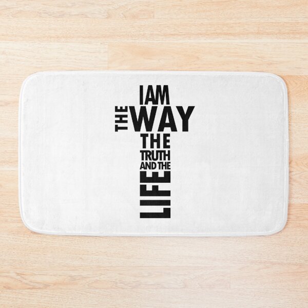 Item preview, Jesus: I am the Way, the Truth, and the Life John14:6 Black Lettering Cross designed and sold by Rolographics1.
