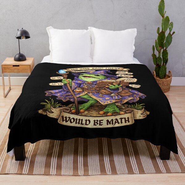 Item preview, FUNNY DND ADVENTURER FROG WIZARD: No one said there would be math! designed and sold by DungeonAtelier.