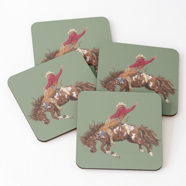 Item preview, Vintage Cowboy-Rodeo Bronco Busting  designed and sold by Phat Dog Designs .