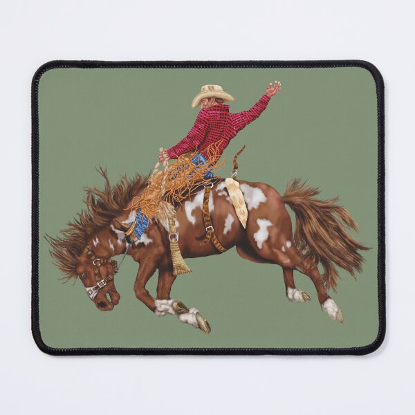 Item preview, Vintage Cowboy-Rodeo Bronco Busting designed and sold by Phat Dog Designs .