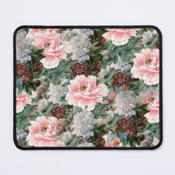 Item preview, Pink Rose Vintage Green Floral Digital Faux Decoupage Collage designed and sold by Licorice Moon.