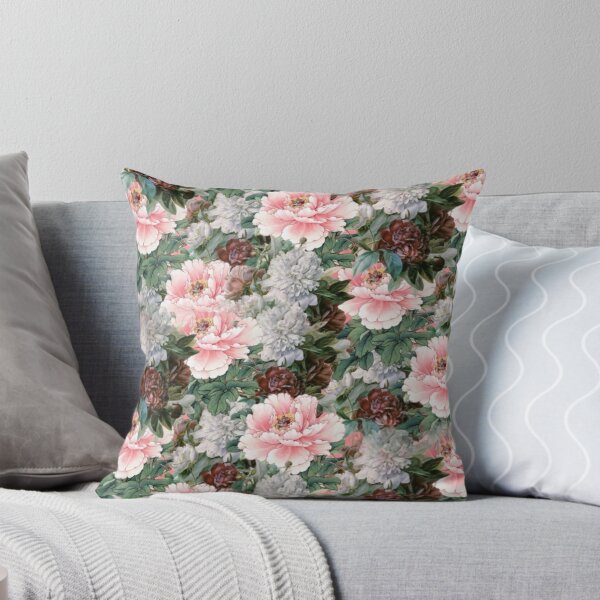 Item preview, Pink Rose Vintage Green Floral Digital Faux Decoupage Collage designed and sold by Licorice Moon.