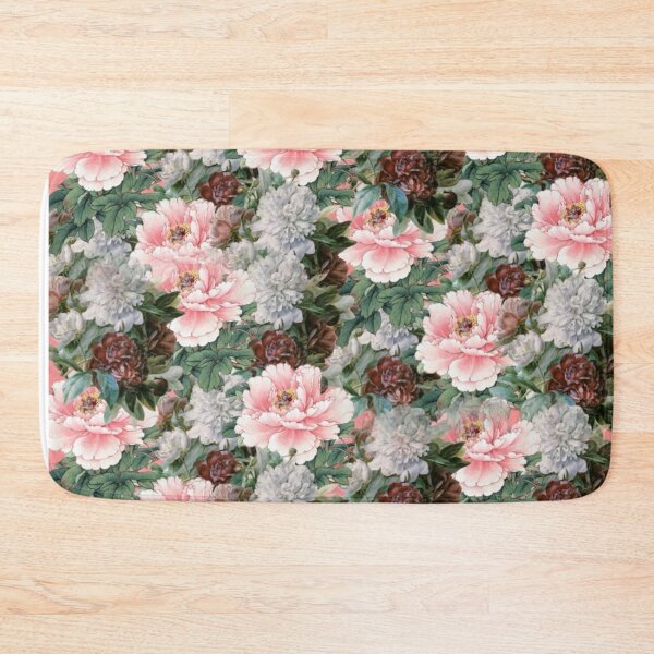 Item preview, Pink Rose Vintage Green Floral Digital Faux Decoupage Collage designed and sold by Licorice Moon.