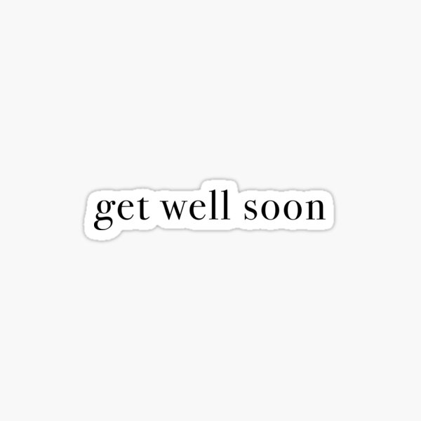 Get Well Soon Stickers