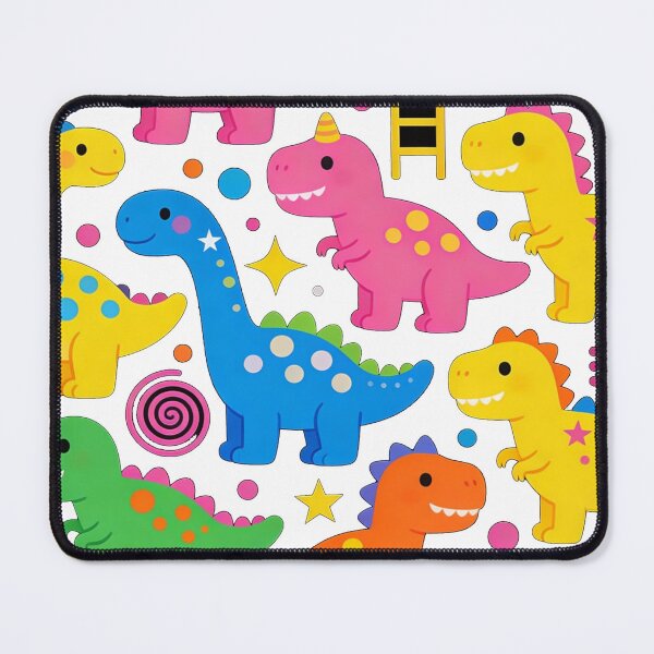 Item preview, Cute Neon Dinosaur Pattern – Colorful Pop-Art Illustration for Stickers, Apparel & Merch designed and sold by HOODYBUDSTYLES.
