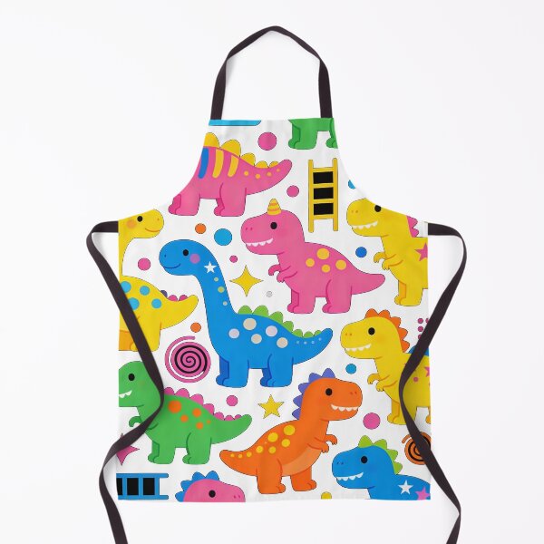 Item preview, Cute Neon Dinosaur Pattern – Colorful Pop-Art Illustration for Stickers, Apparel & Merch designed and sold by HOODYBUDSTYLES.
