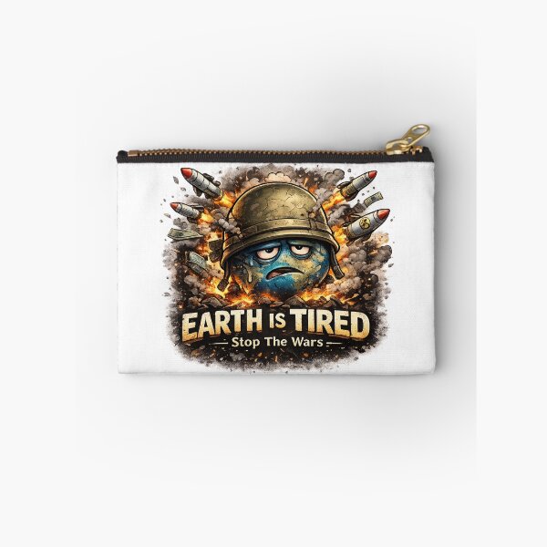 Item preview, Earth Is Tired Stop The Wars – Anti War Graphic designed and sold by The Engineer.