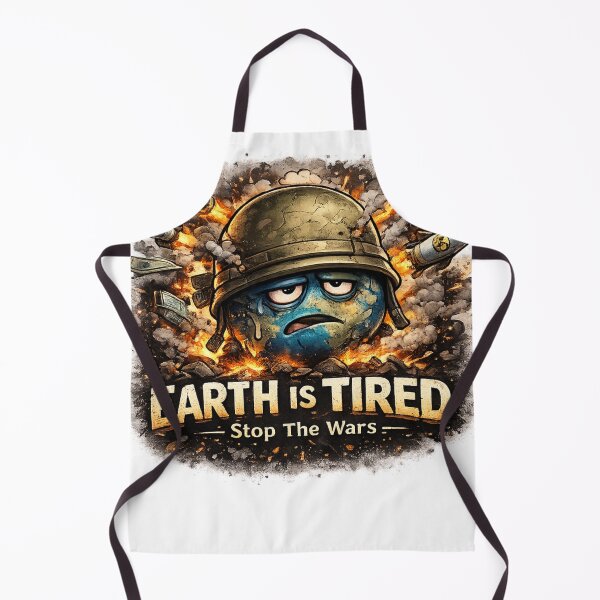 Item preview, Earth Is Tired Stop The Wars – Anti War Graphic designed and sold by The Engineer.