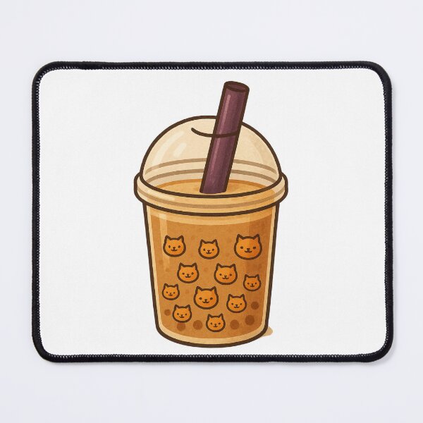 Item preview, Cute Cat Bubble Tea designed and sold by Lacritsa .