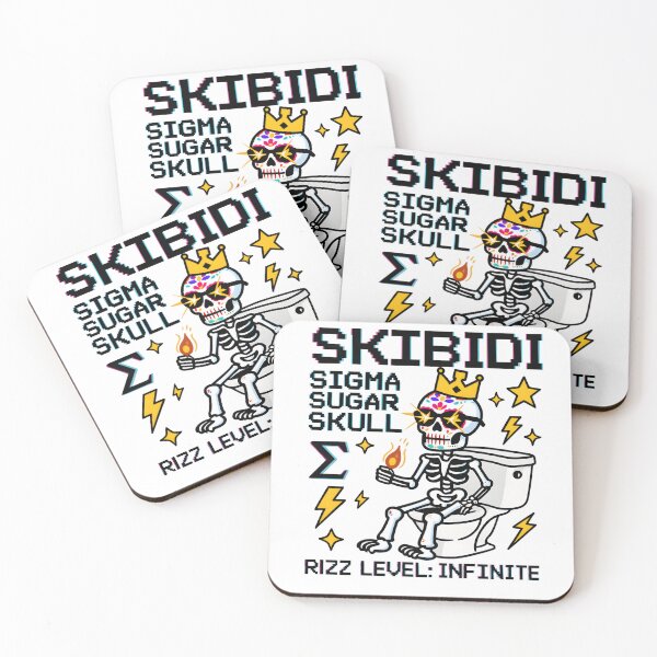 Item preview, Skibidi Sigma Sugar Skull Rizz Level Infinite designed and sold by AnnDesignStudio.