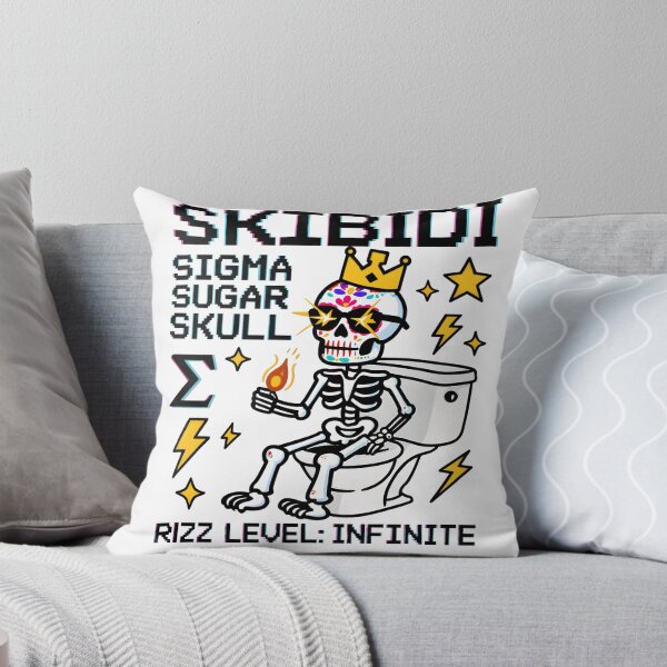 Item preview, Skibidi Sigma Sugar Skull Rizz Level Infinite designed and sold by AnnDesignStudio.