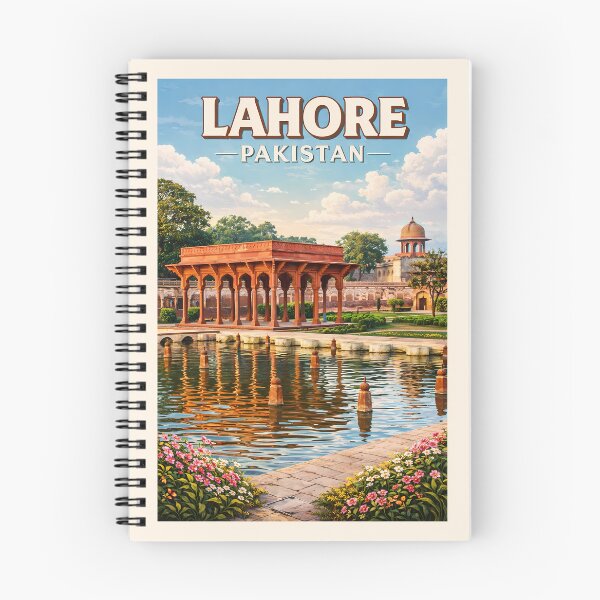 Item preview, Lahore Pakistan Gardens Illustration Travel Art Vintage designed and sold by KrisSidDesigns.