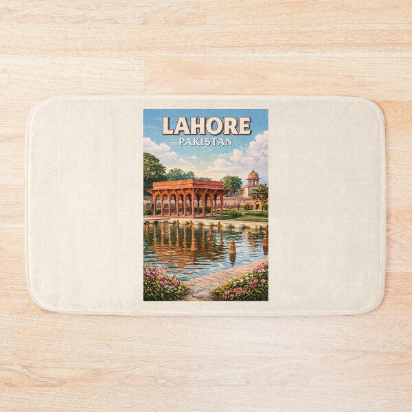 Item preview, Lahore Pakistan Gardens Illustration Travel Art Vintage designed and sold by KrisSidDesigns.