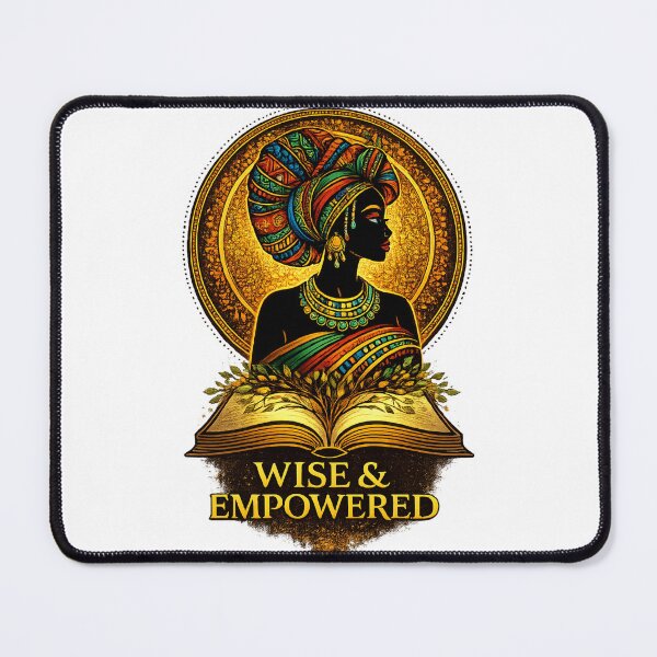 Item preview, Wise & Empowered – African Queen Knowledge Empowerment Design designed and sold by Aura.Creative.