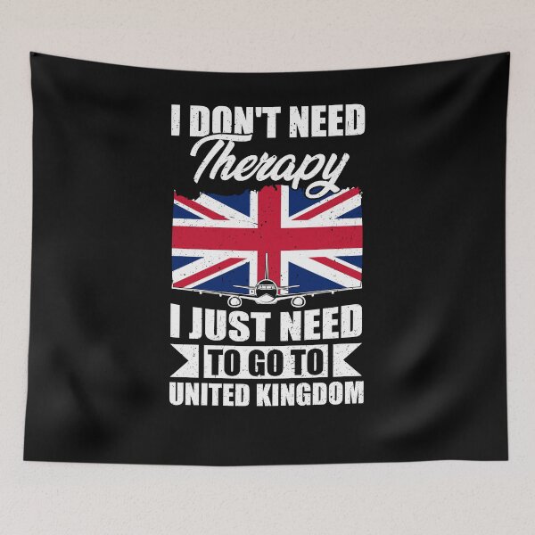 Item preview, I Don't Need Therapy I Just Need to Go to United Kingdom designed and sold by GabbyKash.