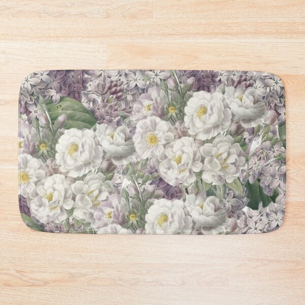 Item preview, Vintage Floral Lilacs and White Roses Digital Faux Decoupage Collage designed and sold by Licorice Moon.