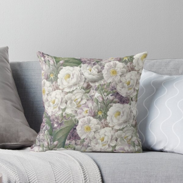 Item preview, Vintage Floral Lilacs and White Roses Digital Faux Decoupage Collage designed and sold by Licorice Moon.