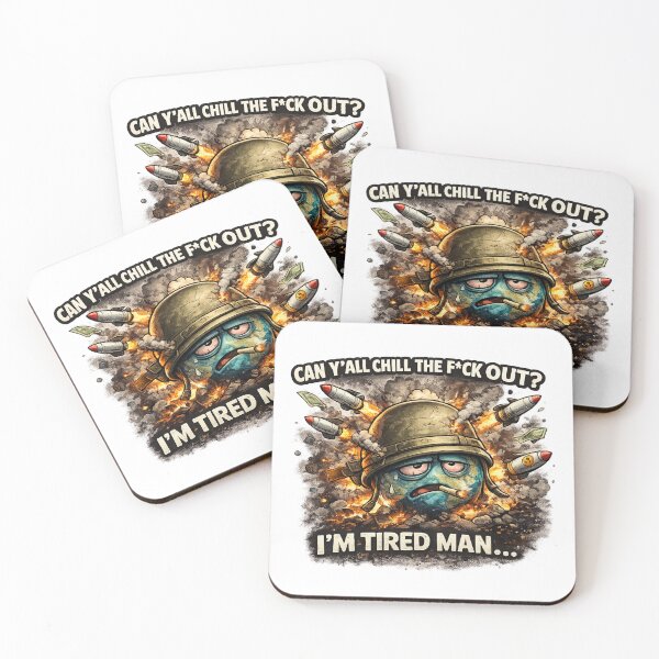 Item preview, Can Y’all Chill The F*ck Out – WW3 Meme Earth designed and sold by The Engineer.