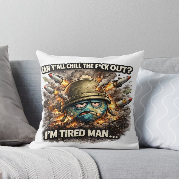 Item preview, Can Y’all Chill The F*ck Out – WW3 Meme Earth designed and sold by The Engineer.