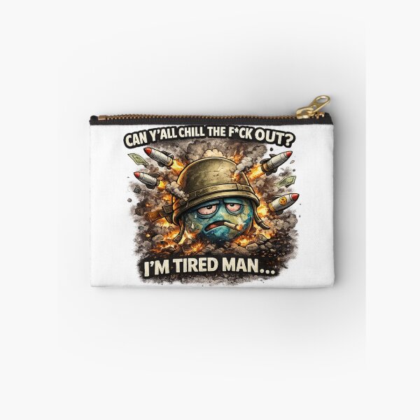 Item preview, Can Y’all Chill The F*ck Out – WW3 Meme Earth designed and sold by The Engineer.