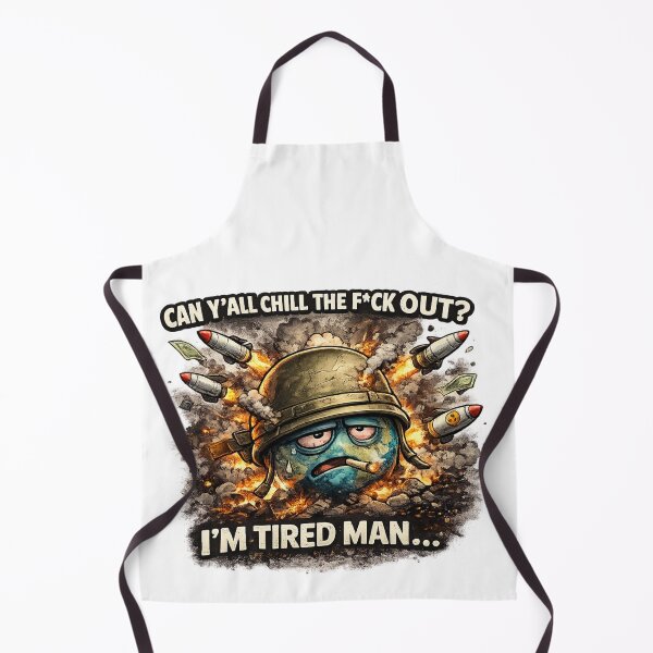 Item preview, Can Y’all Chill The F*ck Out – WW3 Meme Earth designed and sold by The Engineer.