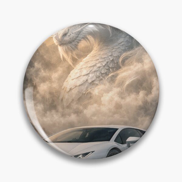 Item preview, Lamborghini chased by white dragon designed and sold by Golub-Bella.