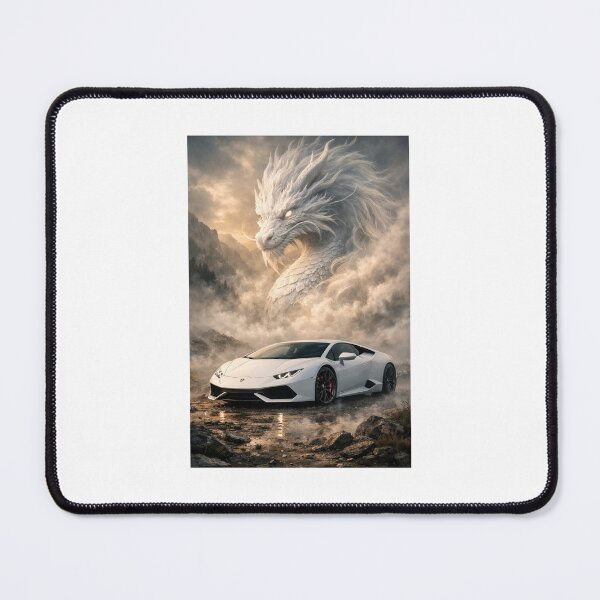 Item preview, Lamborghini chased by white dragon designed and sold by Golub-Bella.