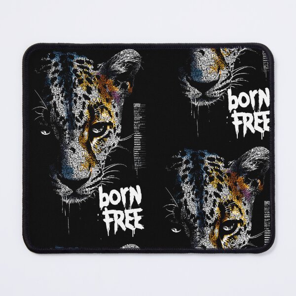 Item preview, Advocate for Wildlife Freedom- Striking Tiger Face in Typography and Born Free Statement designed and sold by OlfactoART Studio.