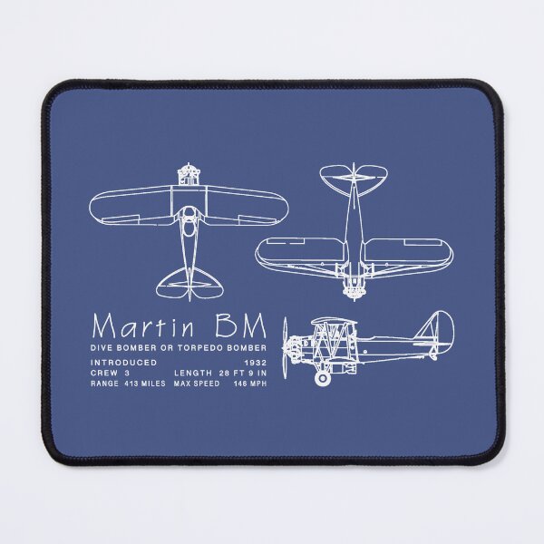 Item preview, Martin BM Biplane Torpedo Bomber Blueprints Infographic designed and sold by MilitaryMart.