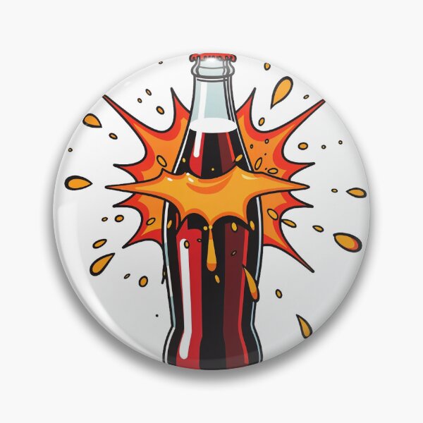 Item preview, Exploding Soda Pop - Retro Cartoon Cola Bottle designed and sold by Insight-Ink.
