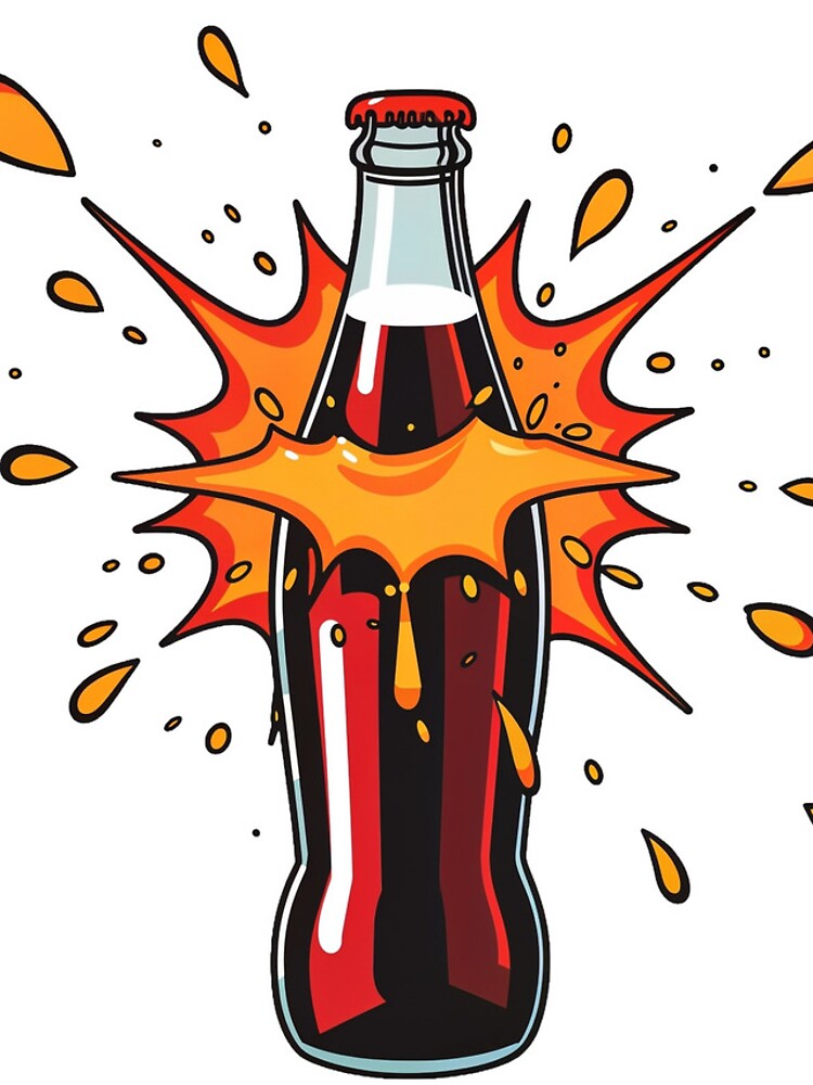 Thumbnail 4 of 4, iPhone Case, Exploding Soda Pop - Retro Cartoon Cola Bottle designed and sold by Insight-Ink.