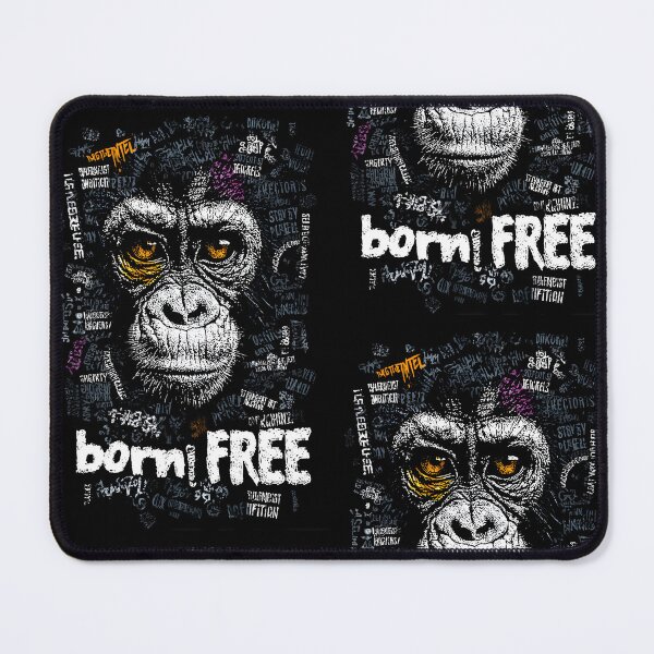 Item preview, Celebrate Wildlife with a Striking Gorilla Face and Born Free Campaign Art designed and sold by OlfactoART Studio.