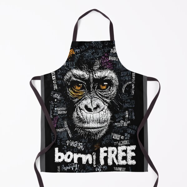Item preview, Celebrate Wildlife with a Striking Gorilla Face and Born Free Campaign Art designed and sold by OlfactoART Studio.