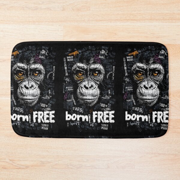 Item preview, Celebrate Wildlife with a Striking Gorilla Face and Born Free Campaign Art designed and sold by OlfactoART Studio.