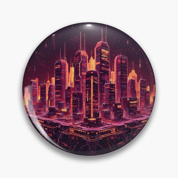Artikelvorschau, Neon Cyberpunk Metropolis entworfen und verkauft von Pixelrooted.