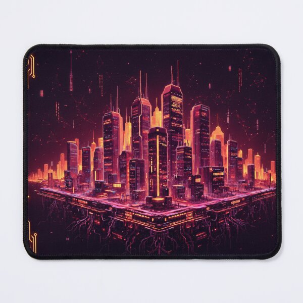 Artikelvorschau, Neon Cyberpunk Metropolis entworfen und verkauft von Pixelrooted.