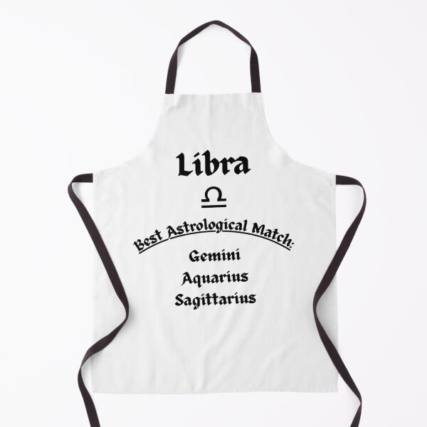 Item preview, Libra Best Astrological Match Gemini Aquarius Sagittarius Zodiac Compatibility Black Text designed and sold by MOKRONOS.
