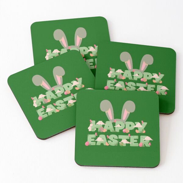 Item preview, Happy Easter Bunny Ears Cute Spring Eggs Design. designed and sold by LunaPrintCo.