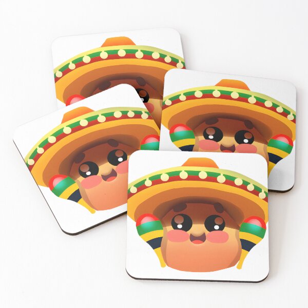 Item preview, Funny Fiesta Mushroom with Maracas and Sombrero – Cute Dancing Shroom designed and sold by Cozy-12.