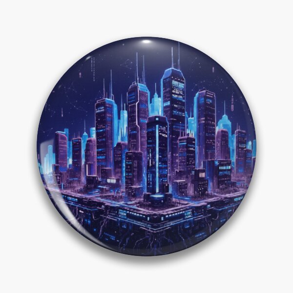 Artikelvorschau, Neon Cyberpunk Metropolis entworfen und verkauft von Pixelrooted.