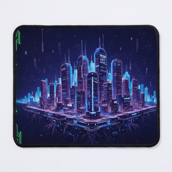 Artikelvorschau, Neon Cyberpunk Metropolis entworfen und verkauft von Pixelrooted.