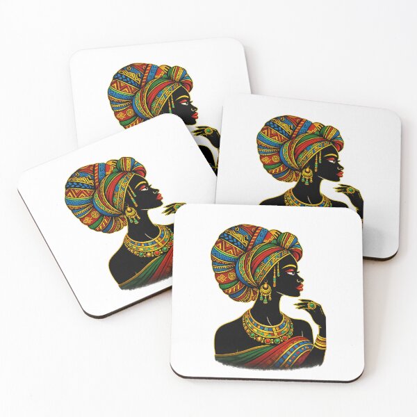 Item preview, African Queen – Vibrant Tribal Heritage Woman Art designed and sold by Aura.Creative.